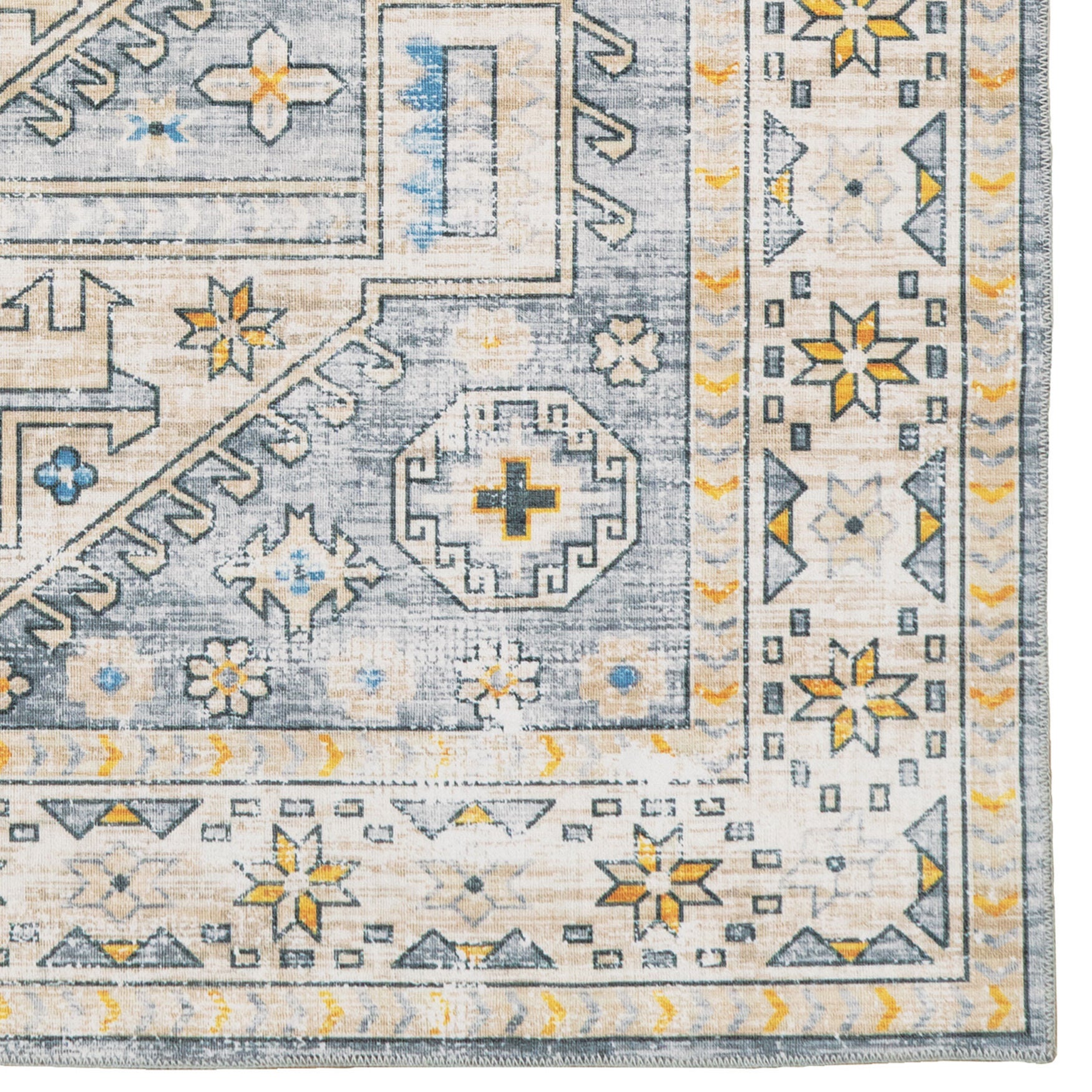 Washable Parson Grey/Beige Rug, , alternate image number 3