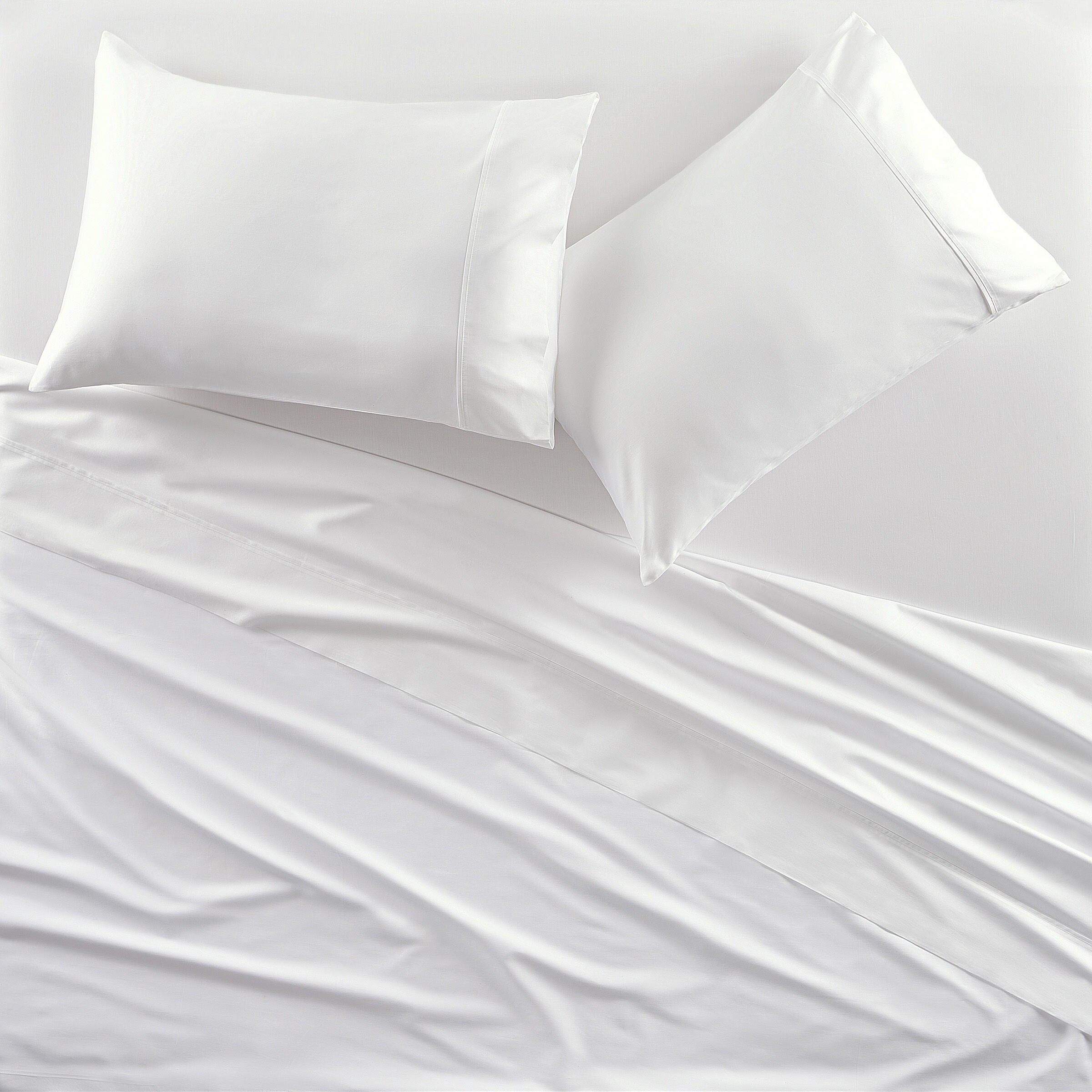 PREMIER SATEEN SHEET SET, CRISP WHITE, hi-res image number 0