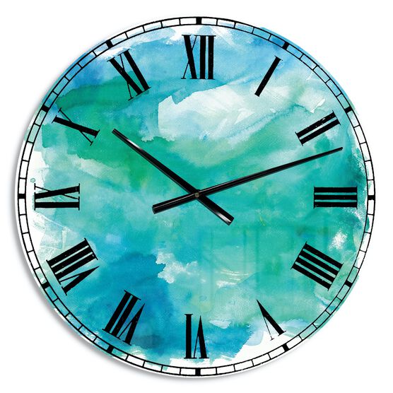 Sea Glass Farmhouse Wall Clock, , alternate image number null