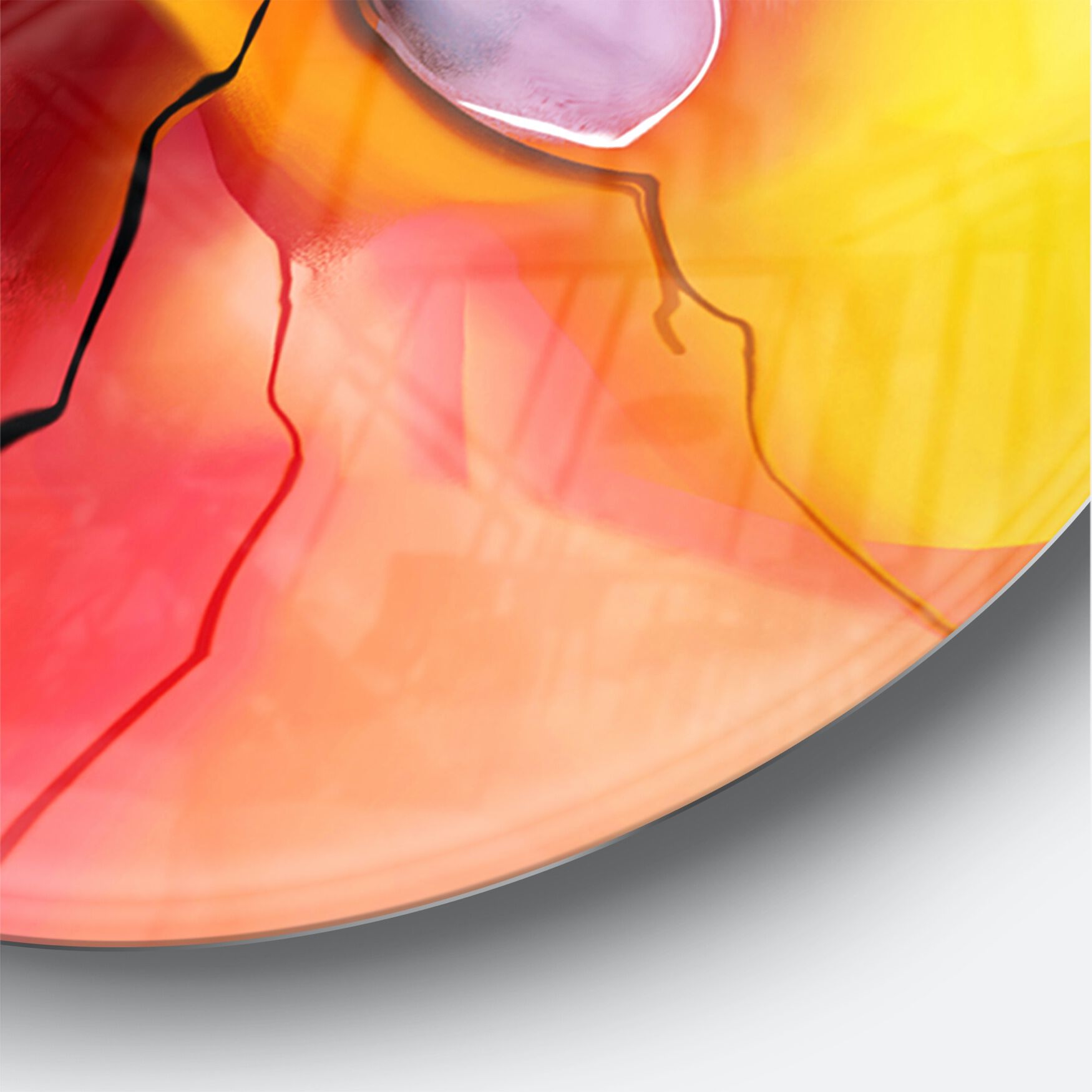 Creative Flower In Multiple Colors Farmhouse Wall Clock, , alternate image number 2