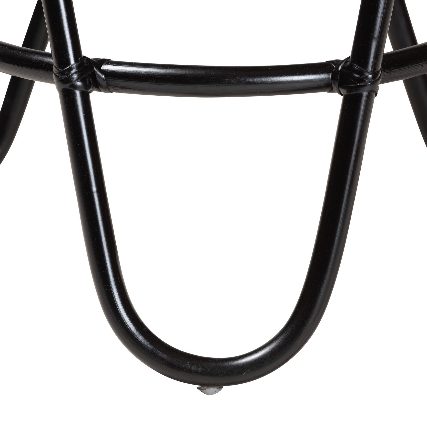 Pertessa Modern Bohemian Black Finished Rattan End Table, , alternate image number 2