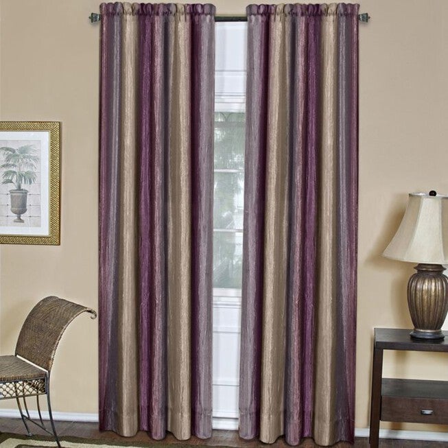 Ombre Window Curtain Panel, AUBERGINE, hi-res image number 0