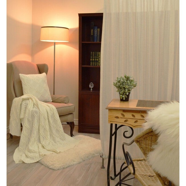 Versailles' Faux Linen Privacy Panel (48in x 72in), , on-hover image number null