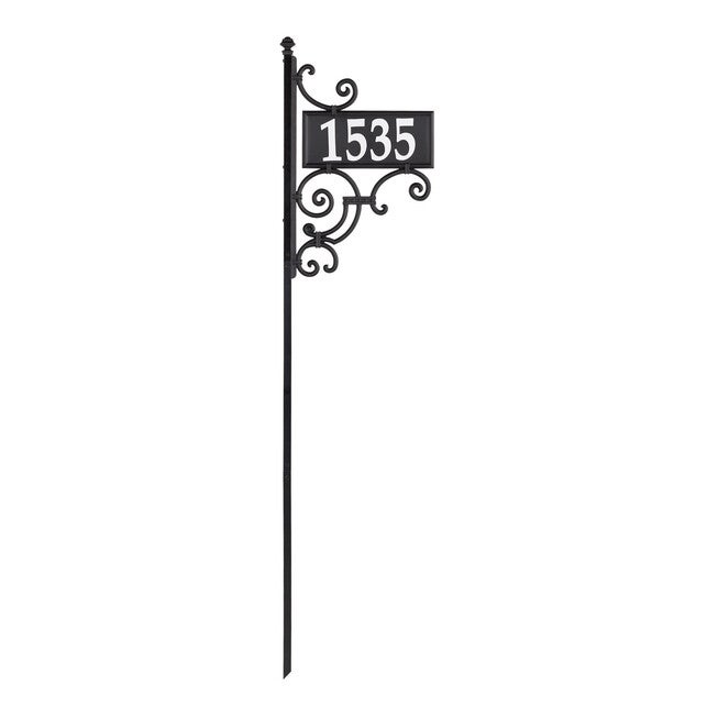 Nite Bright Ironwork Reflective Address Post Sign, , alternate image number null