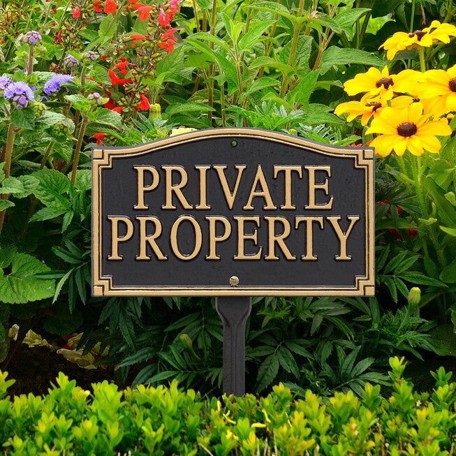 Private Property Statement Plaque, , alternate image number 3