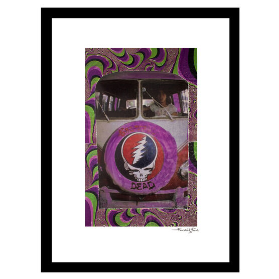 Grateful Dead Psychedelic - Purple / Green - 14x18 Framed Print, PURPLE GREEN, hi-res image number null