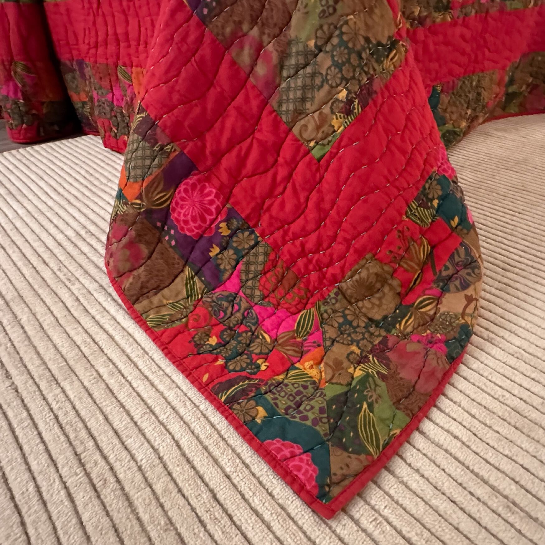 Floral Quilted Bedspread, , alternate image number 3