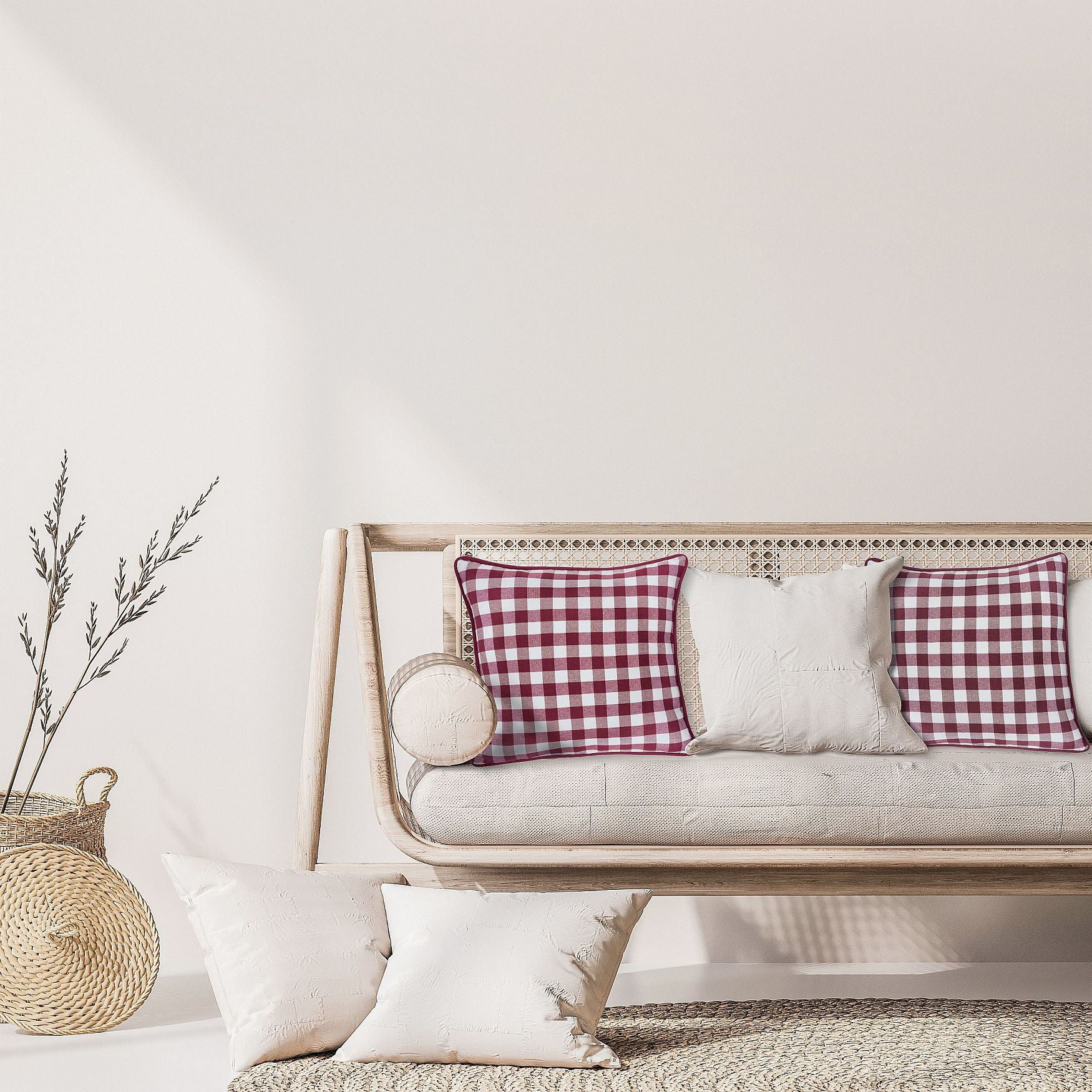 Buffalo Check Throw Pillow Covers - 18-in x 18-in - Set of Two, , on-hover image number 1