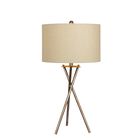 31" Rusted Silver Metal Table Lamp, , on-hover image number null