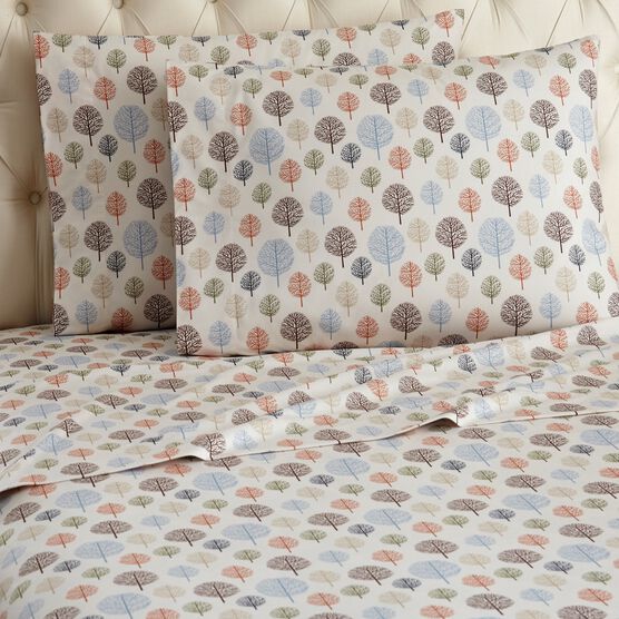 Micro Flannel® Tree Print Sheet Set, FLANNEL, hi-res image number null
