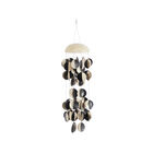 Black And Cream Coconut Shells Coastal Windchime, , on-hover image number null