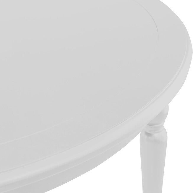 Philippe 5 Piece Dining Set, White, Round, WHITE, alternate image number null