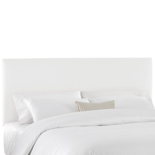 Twill Upholstered Headboard, TWILL WHITE, hi-res image number 0
