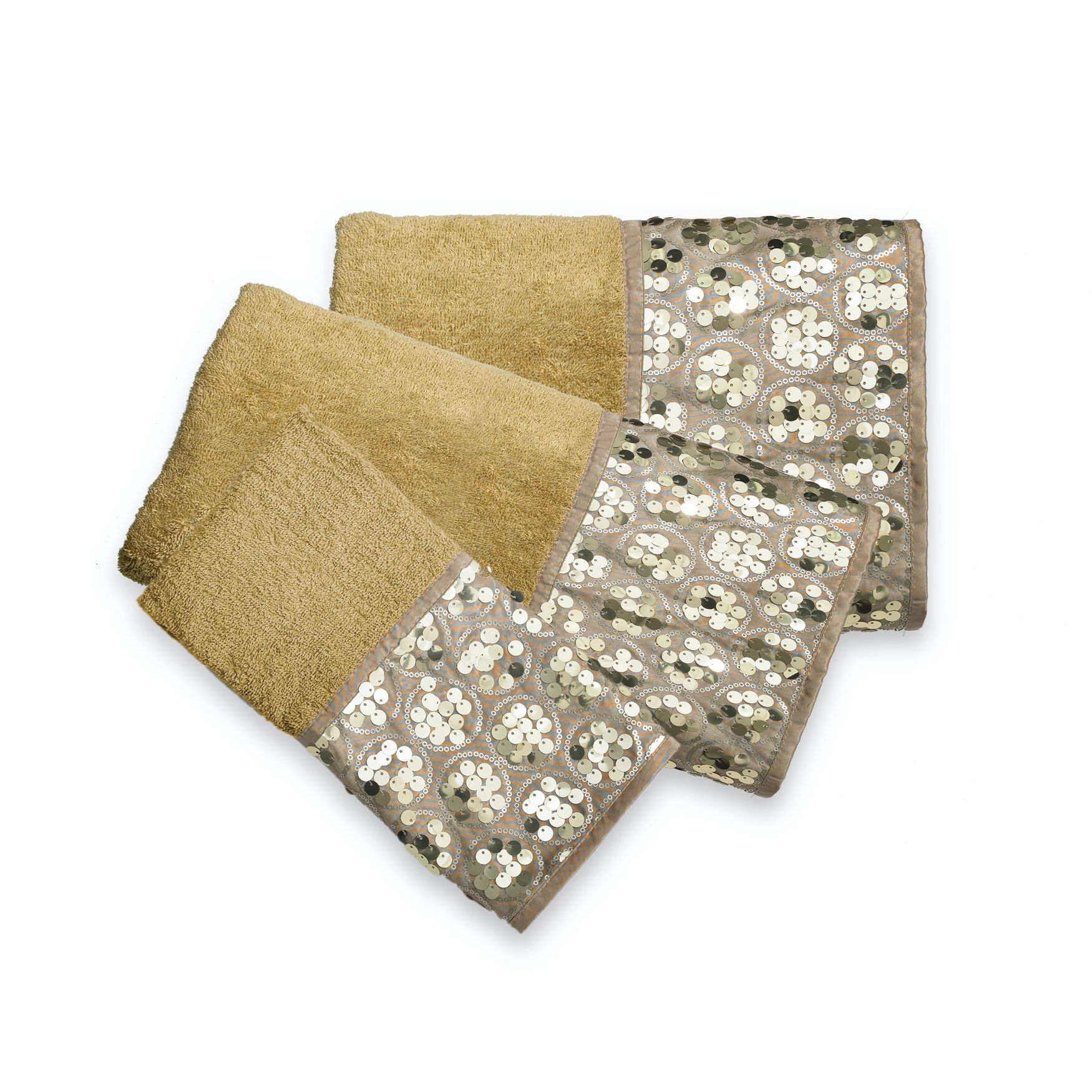 Sinatra 3-Pc Towel Set, CHAMPAGNE GOLD, hi-res image number 0