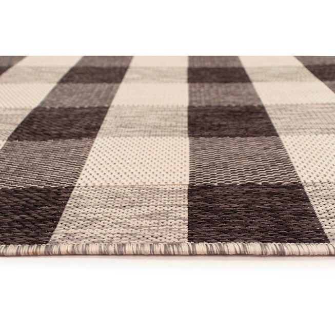 Liora Manne Portofino Texture Plaid Indoor/Outdoor Rug, , alternate image number null