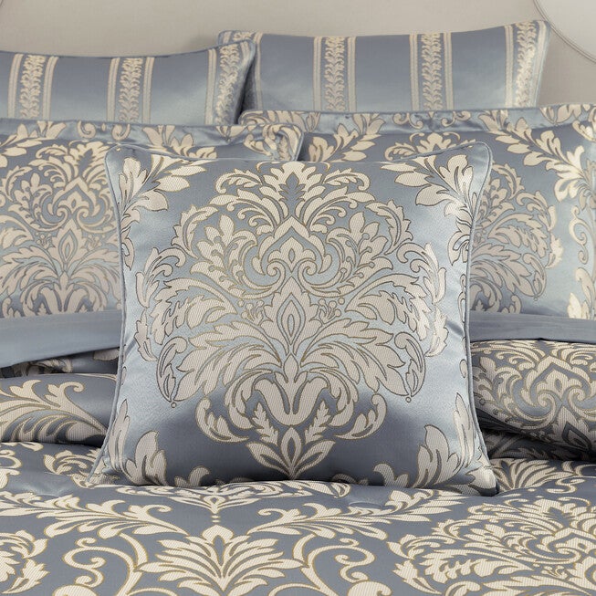 Lorenzo 20 Inch Square Decorative Throw Pillow, BLUE, alternate image number null