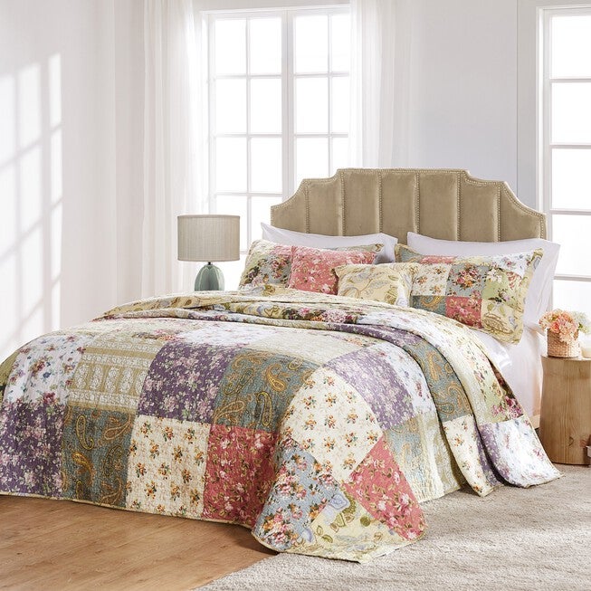 Blooming Prairie Bedspread Set , SAGE, hi-res image number 0