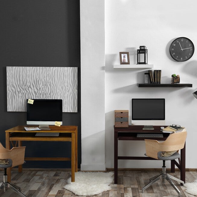 Montego Folding Desk with Pull-Out-Warm Brown, , alternate image number 14