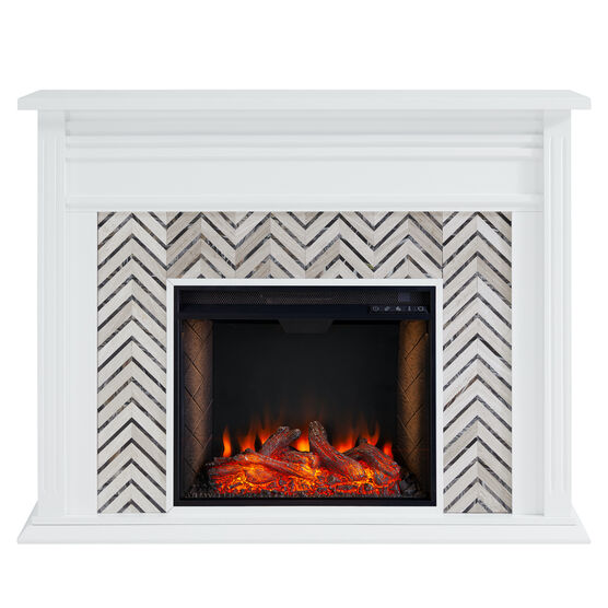 Hebbington Tiled Fireplace w/ Smart Firebox, , alternate image number null