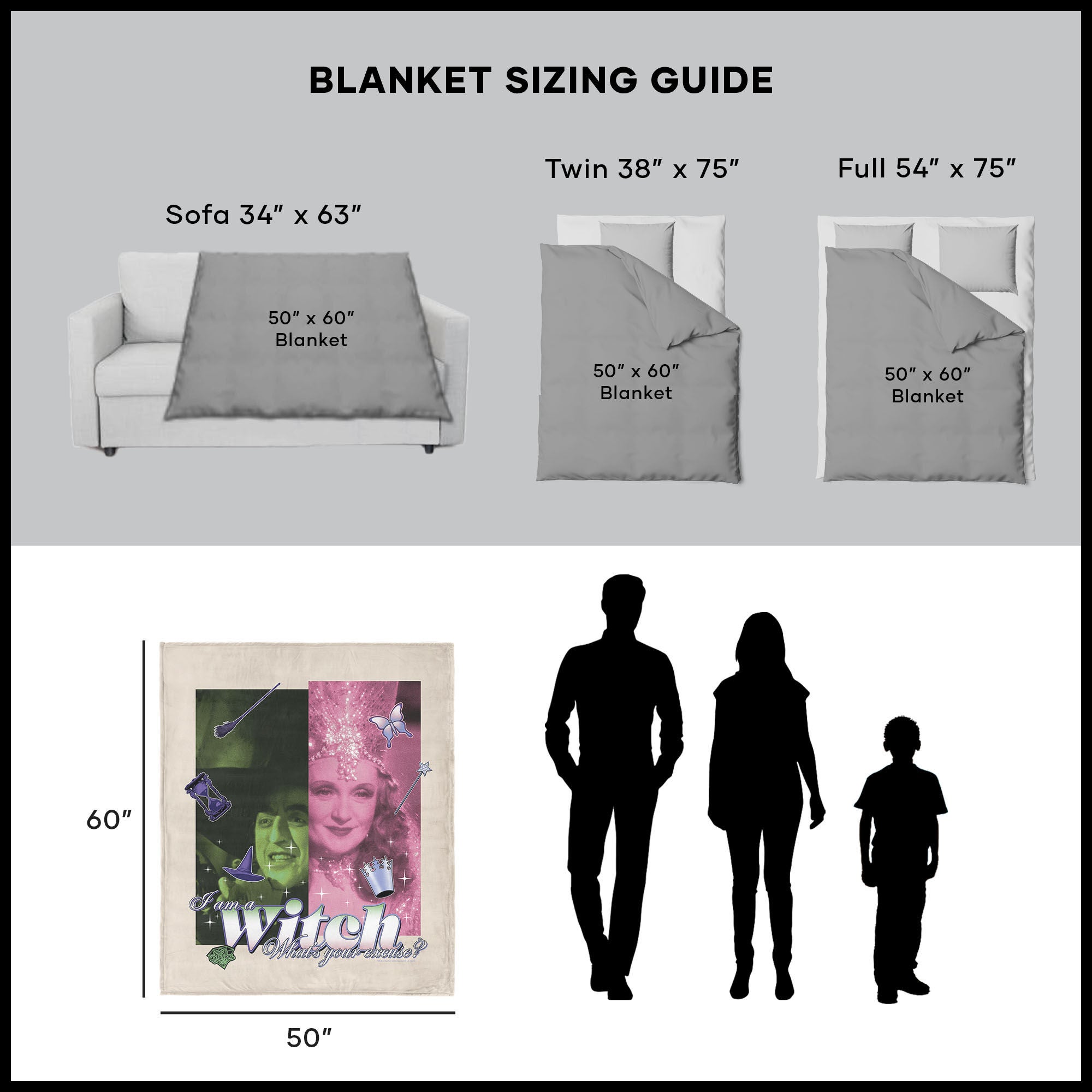 Warner Bros. The Wizard of Oz What's Your Excuse Silk Touch Throw Blanket 50x60 Inches, PINK, alternate image number 5