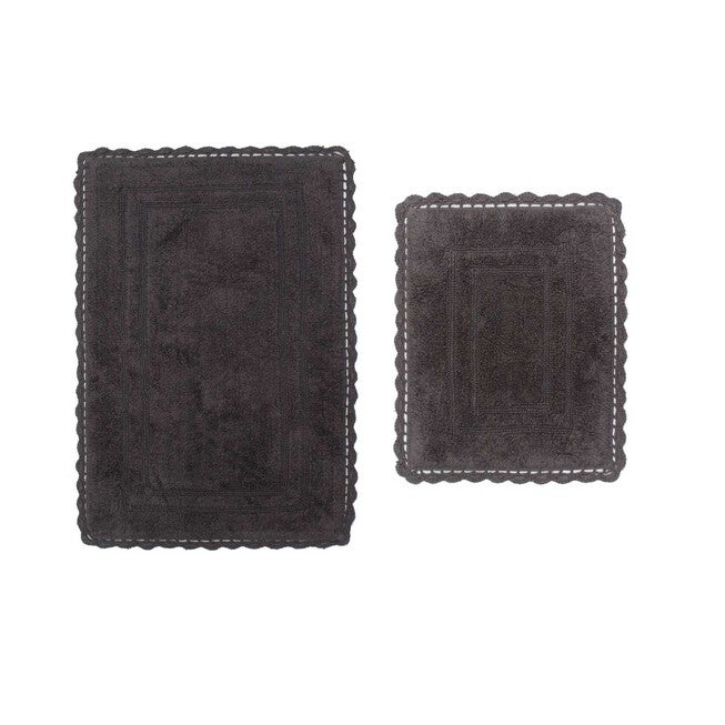 Casual Elegence 2 Piece Bath Rug Collection, GREY, hi-res image number 0