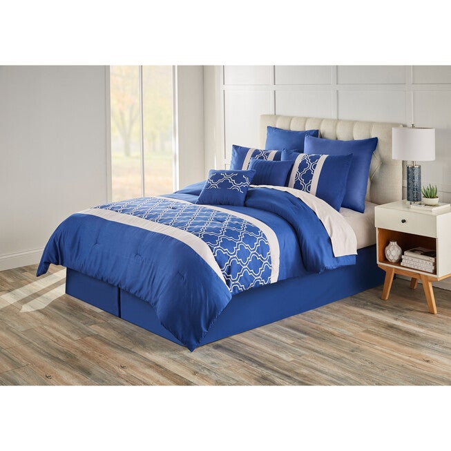 Charlie 8-PC. Comforter Set, BLUE, hi-res image number null