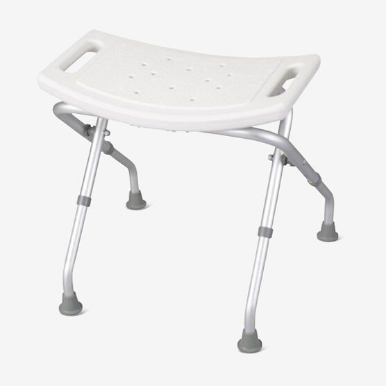 300 lbs. Weight Capacity Folding Shower Chair, WHITE, hi-res image number null