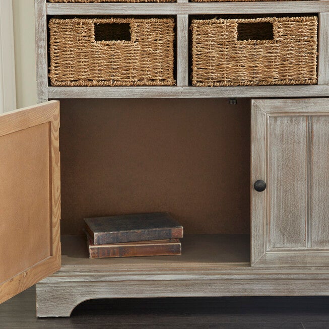 Brown Traditional Wood Storage Unit, 35 x 38, , alternate image number 4