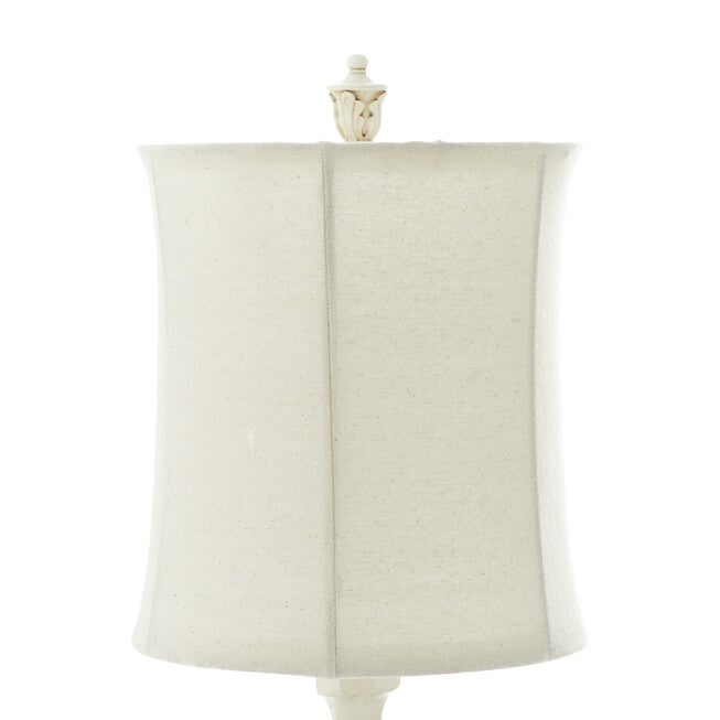 White Polystone Coastal Buffet Lamps, , alternate image number null