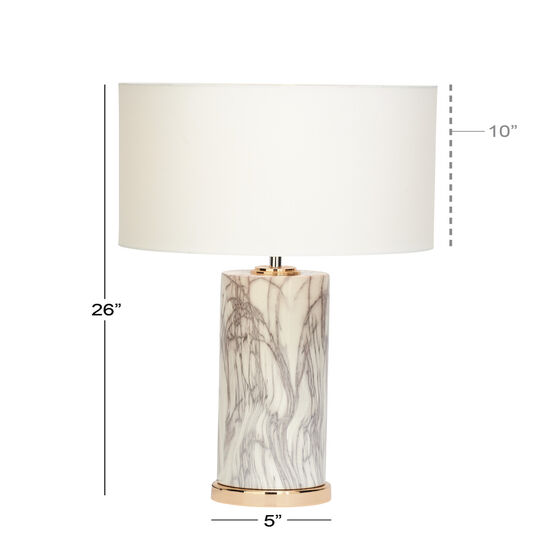 Cosmoliving By Cosmopolitan Stone Glam Table Lamp, , alternate image number null