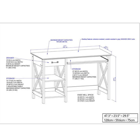 Honduras Writing Desk, , alternate image number null