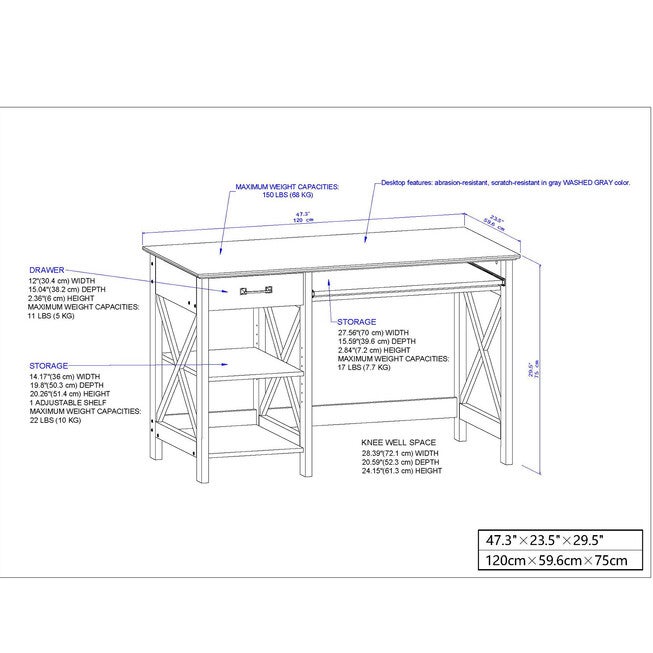 Honduras Writing Desk, , alternate image number 4