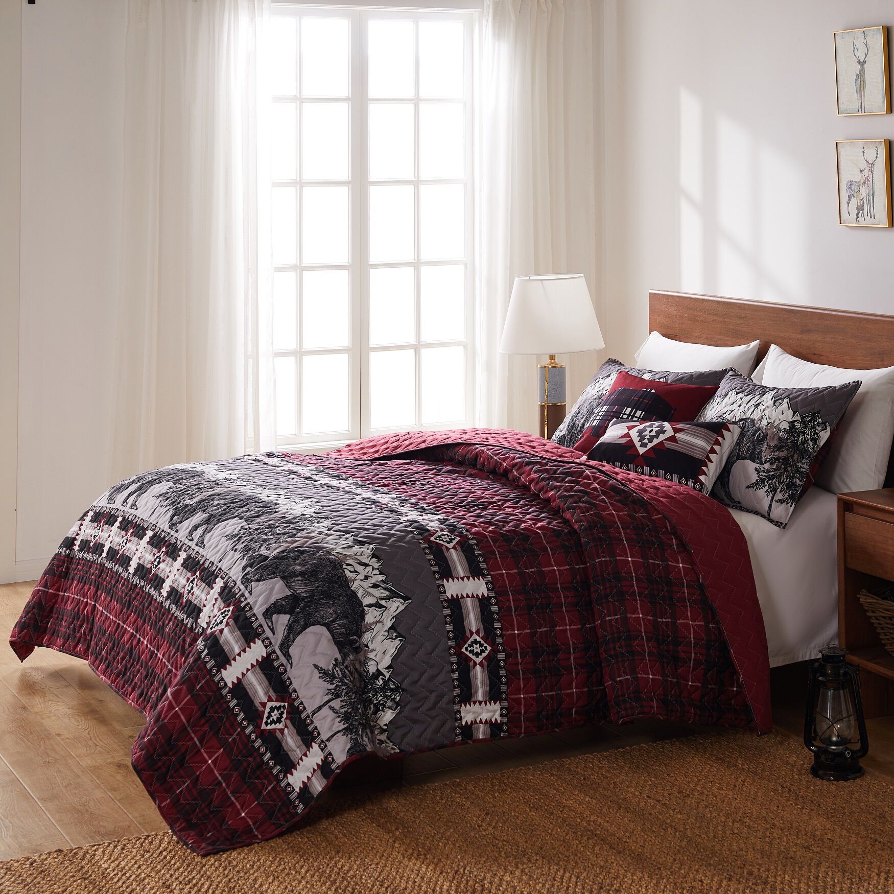 Timberline Quilt And Pillow Sham Set, , alternate image number 4