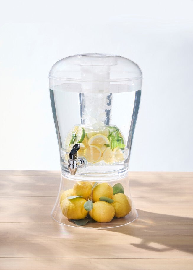 3 Gallon Beverage Dispenser With Ice Core And Infuser Ball., CLEAR, hi-res image number null