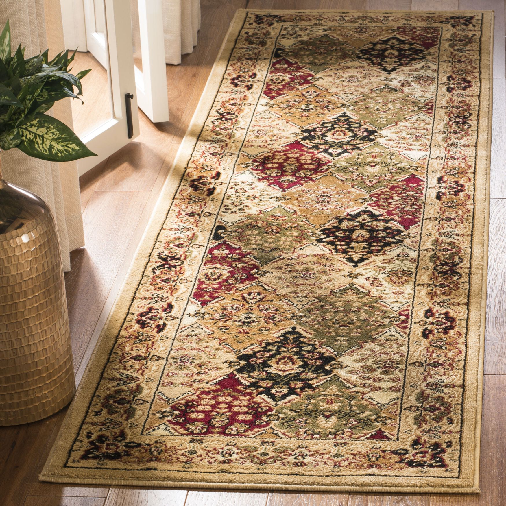 Lyndhurst 221 Multi / Beige 2'-3 inches X 12' Runner Rug, , on-hover image number 1
