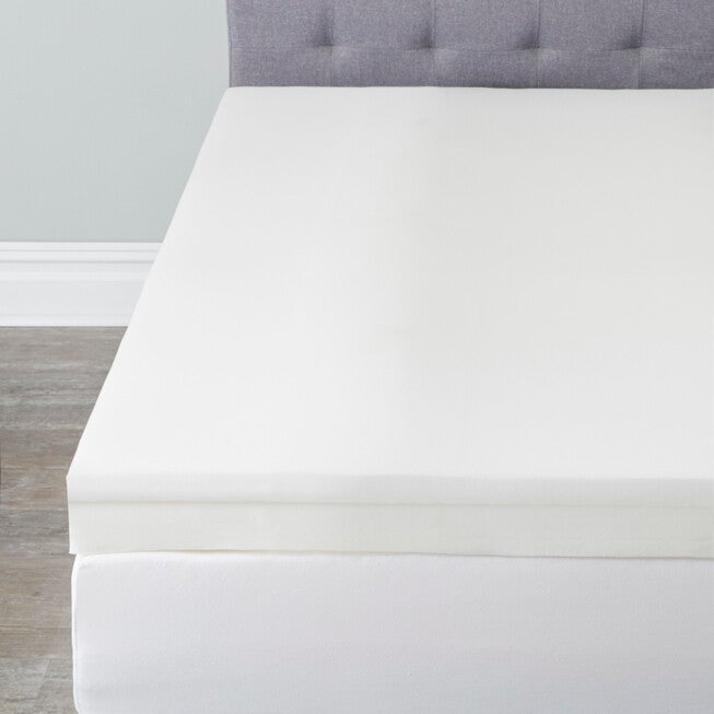 4 inches Invigorator Memory Foam Topper, WHITE, hi-res image number 0