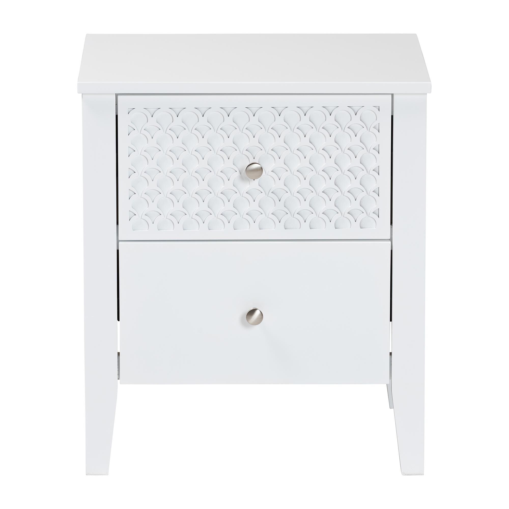 Lara Nightstand, WHITE, alternate image number 3