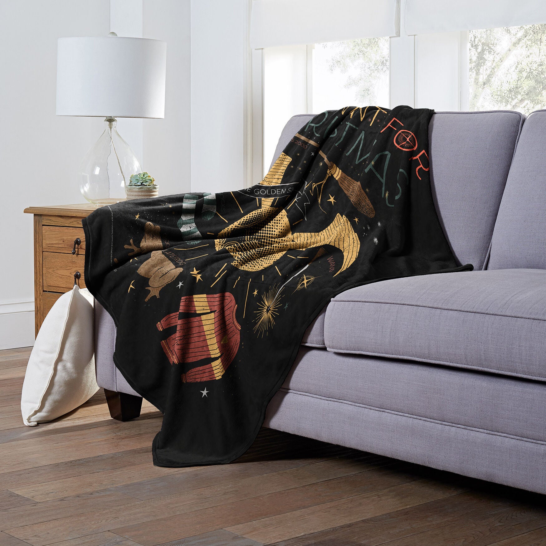 Wb Harry Potter All I Want For Christmas Silk Touch Throw, , alternate image number 3
