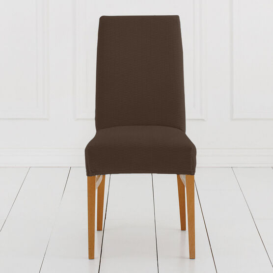 BH Studio Brighton Stretch Dining Room Chair Slipcover, CHOCOLATE, hi-res image number null