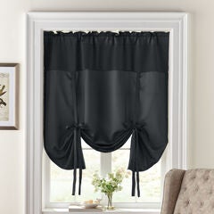 BH Studio Room-Darkening Tie-Up Shade