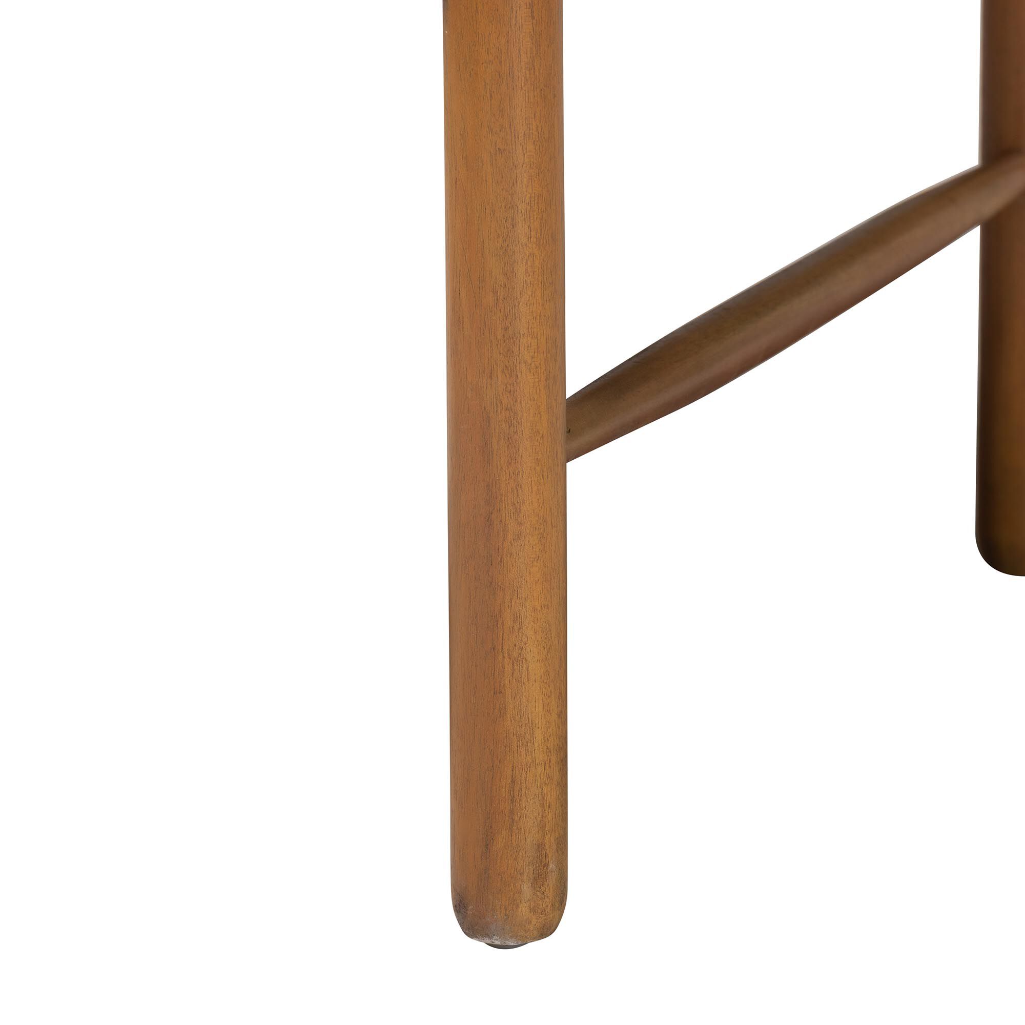 Elvera Woven Seagrass and Mahogany Wood Dining Chair, WALNUT, alternate image number 6