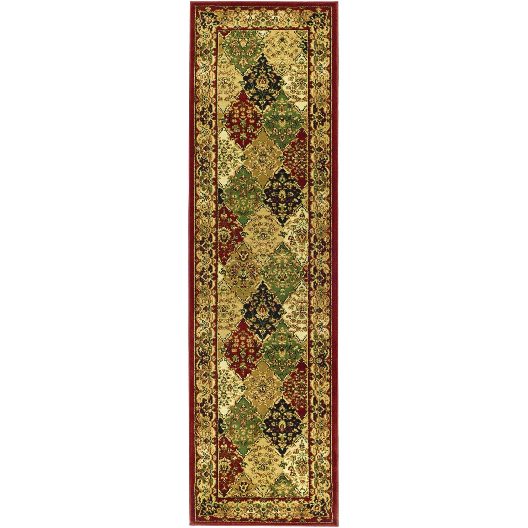 Lyndhurst 221 Multi / Red 2'-3 inches X 6' Runner Rug, MULTI RED, hi-res image number 0
