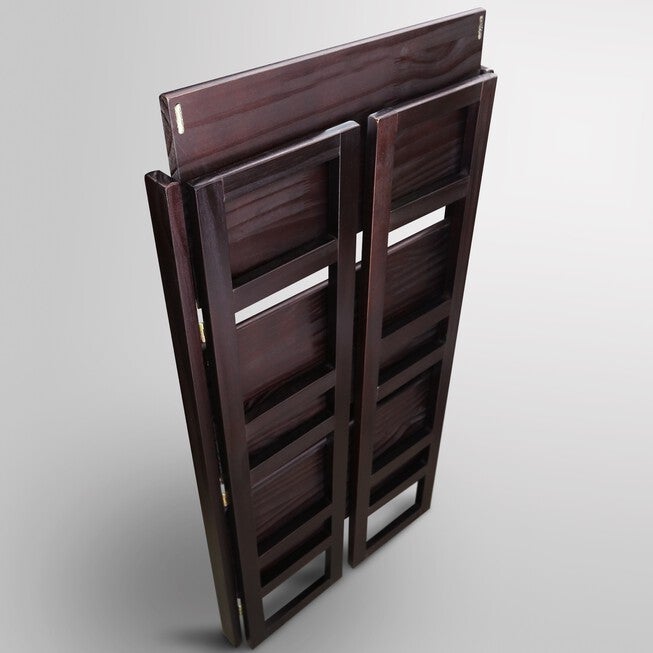 3-Shelf Folding Student Bookcase 20.75 inches Wide-Espresso, , alternate image number 11