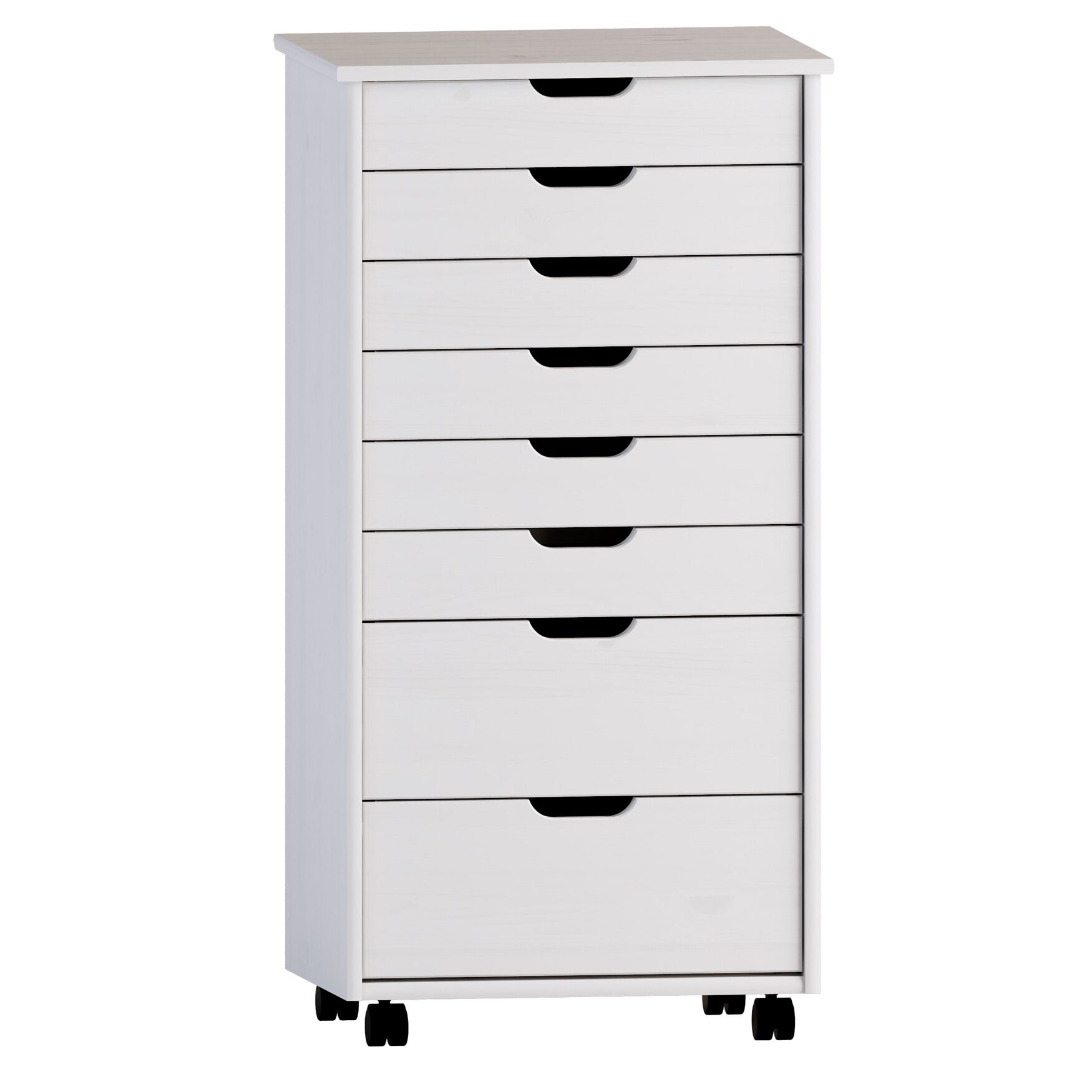 Croghan Eight Drawer Rolling Storage Cart, , alternate image number 2