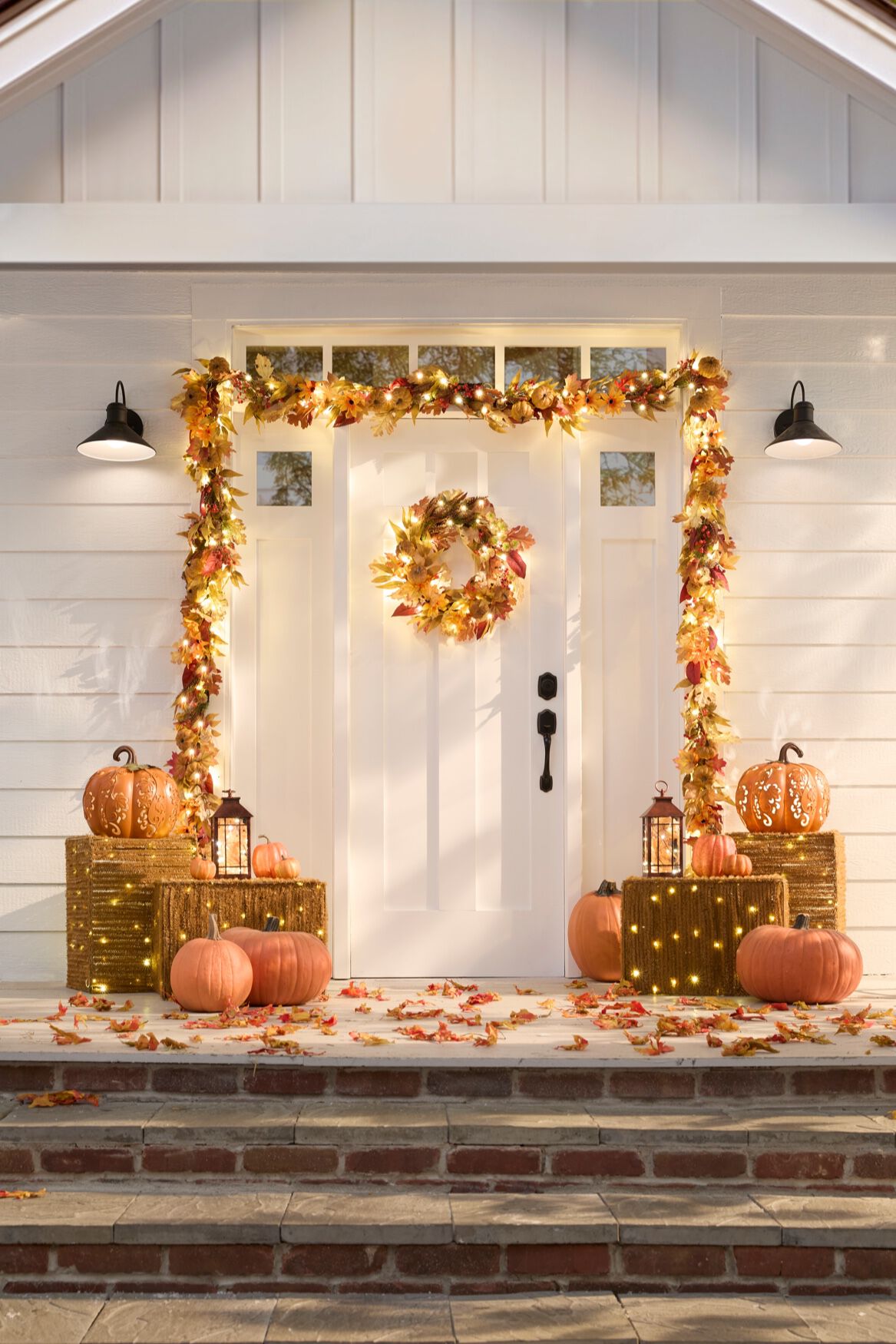 Pre-Lit Harvest Daisy Collection, , hi-res image number 0