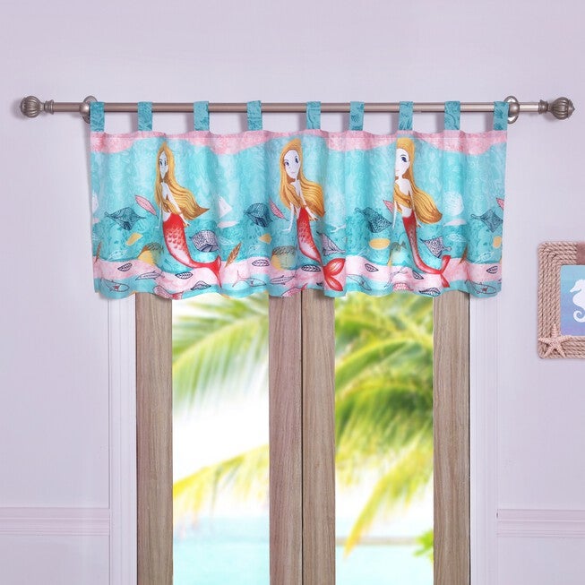 Mermaid Window Valance , MULTI, hi-res image number null