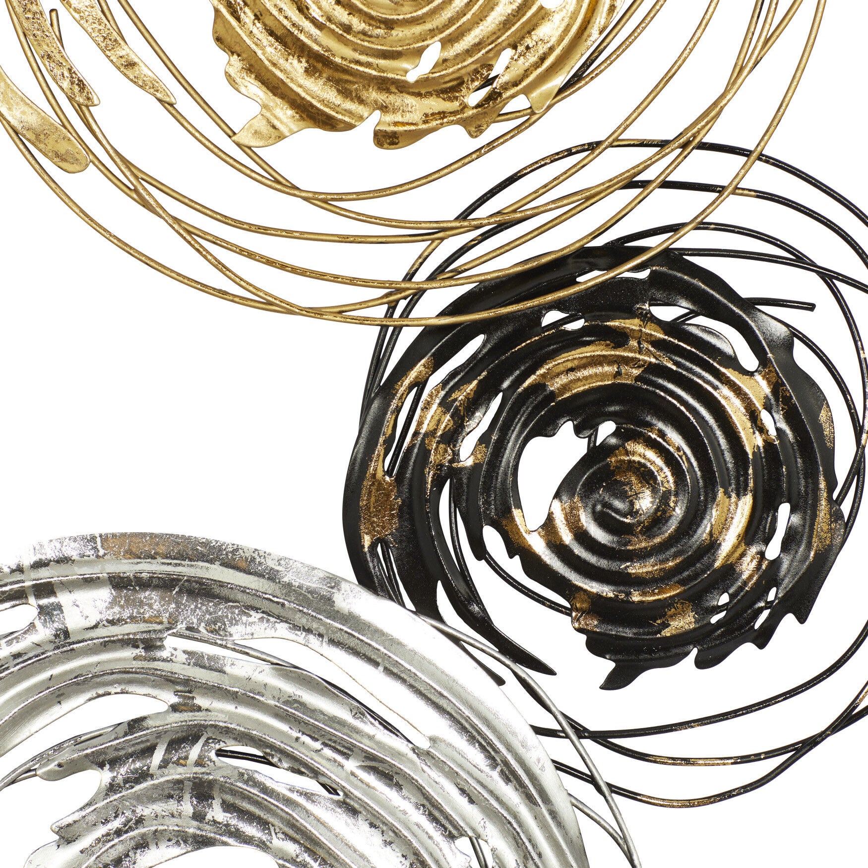 Set Of 2 Black Metal Contemporary Wall Decor, , alternate image number 5