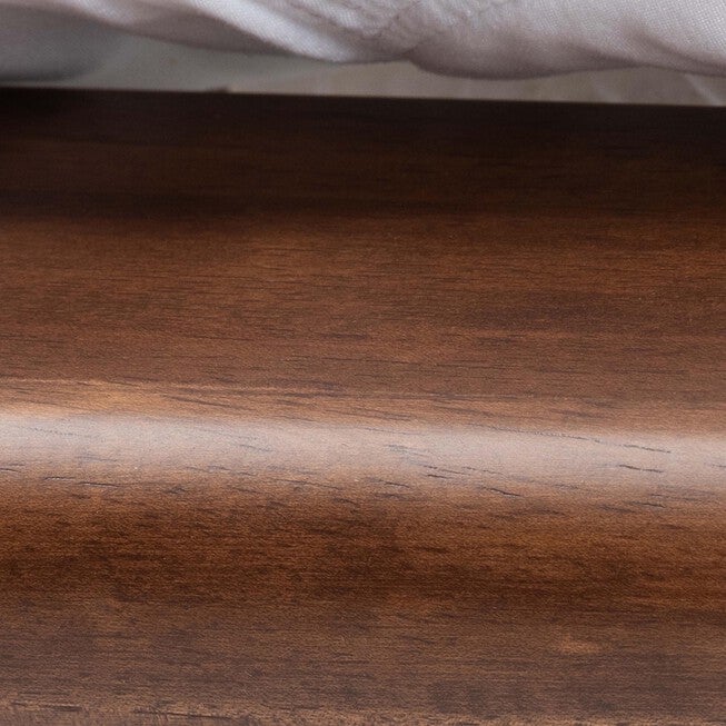 Alivia Mid-Century Modern Walnut Brown Finished Wood King Size Bed Frame, , alternate image number 4