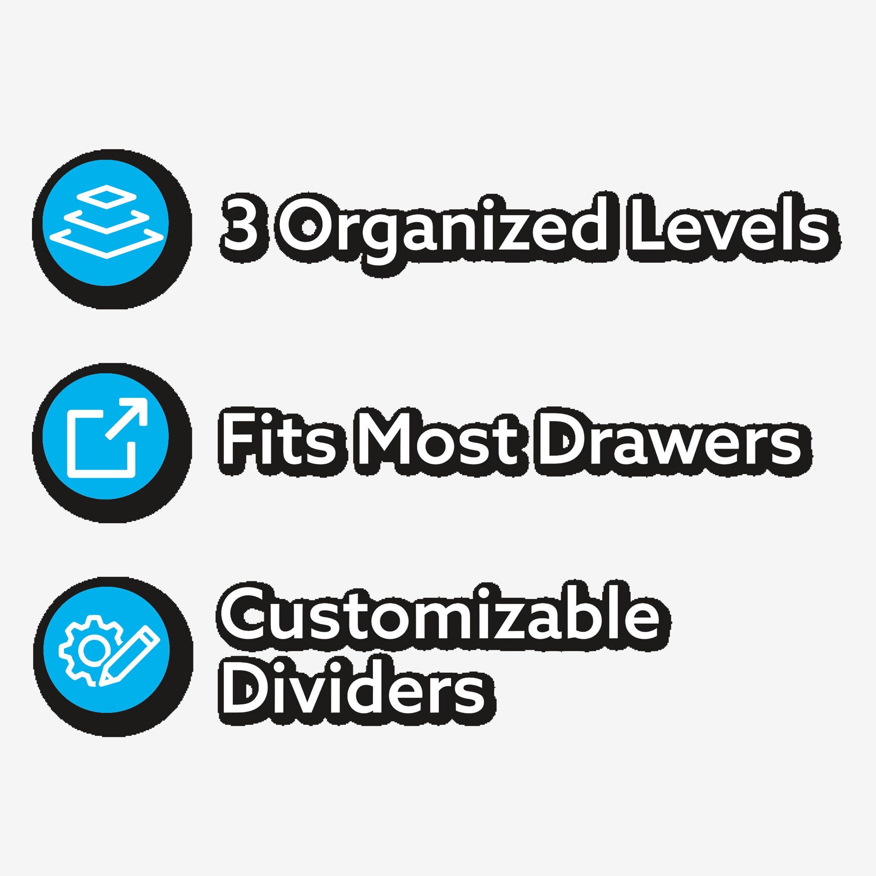 Smart Drawer 3-Tier Organizer, , alternate image number 4