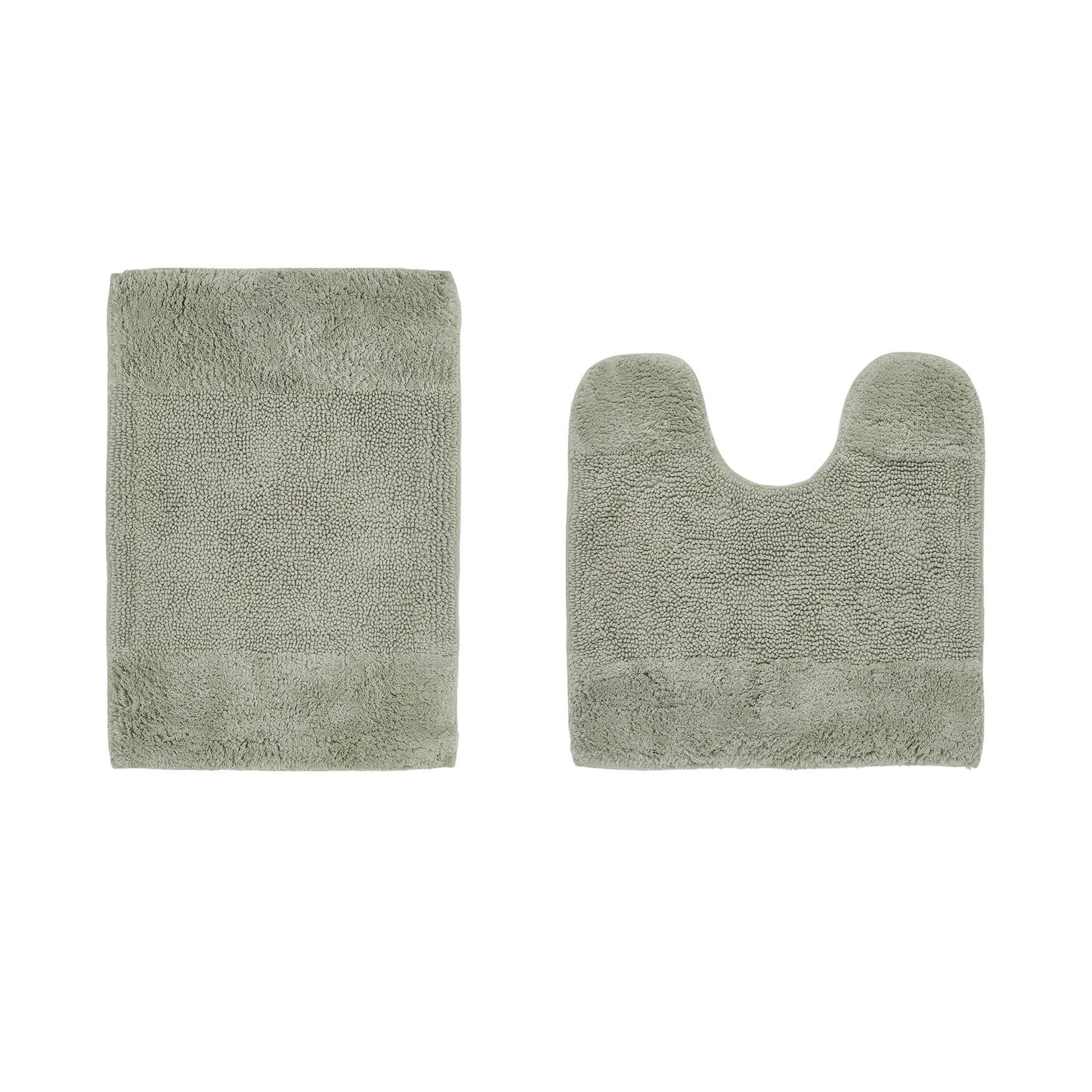 Granada Collection 100% Cotton 2 Piece (17 inches X 24 inches | 20 inches X 20 inches) Bath Rug Set, SAGE, hi-res image number 0